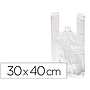 Bolsa camiseta reciclada 70% 50 mc 30x40 cm apta legislacion de bolsas 2021 (Ref. 3004044)