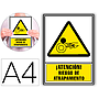 ARCHIVO 2000 - Pictograma atencion riesgo de atrapamiento pvc amarillo luminiscente 210x297 mm (Ref. 6172-07 AM)
