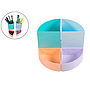 EXACOMPTA - Cubilete portalapices aquarel the quarter modulable colores pastel 120x120x83 mm (Ref. 682296D)