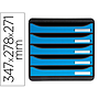 EXACOMPTA - Fichero de cajones sobremesa big-box clean safe 5 cajones azul (Ref. 3097100D)