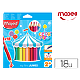 MAPED - Lapices de colores color peps jumbo blister de 18 colores (Ref. 834012)