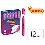 JOVI - Marcador de cera gel fluorescente rosa caja de 12 unidades (Ref. 1816)