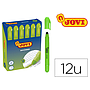 JOVI - Marcador de cera gel fluorescente verde caja de 12 unidades (Ref. 1818)