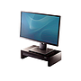 FELLOWES - Soporte para monitor designer suites ajustable 3 alturas con bandeja negro 406x111x244 mm hasta 18 kg (Ref. 8038101)