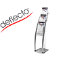 DEFLECTO - Expositor suelo din A4 vertical 6 bandejas base acero contemporary color plata 380x1250x420 mm (Ref. 693145EU)