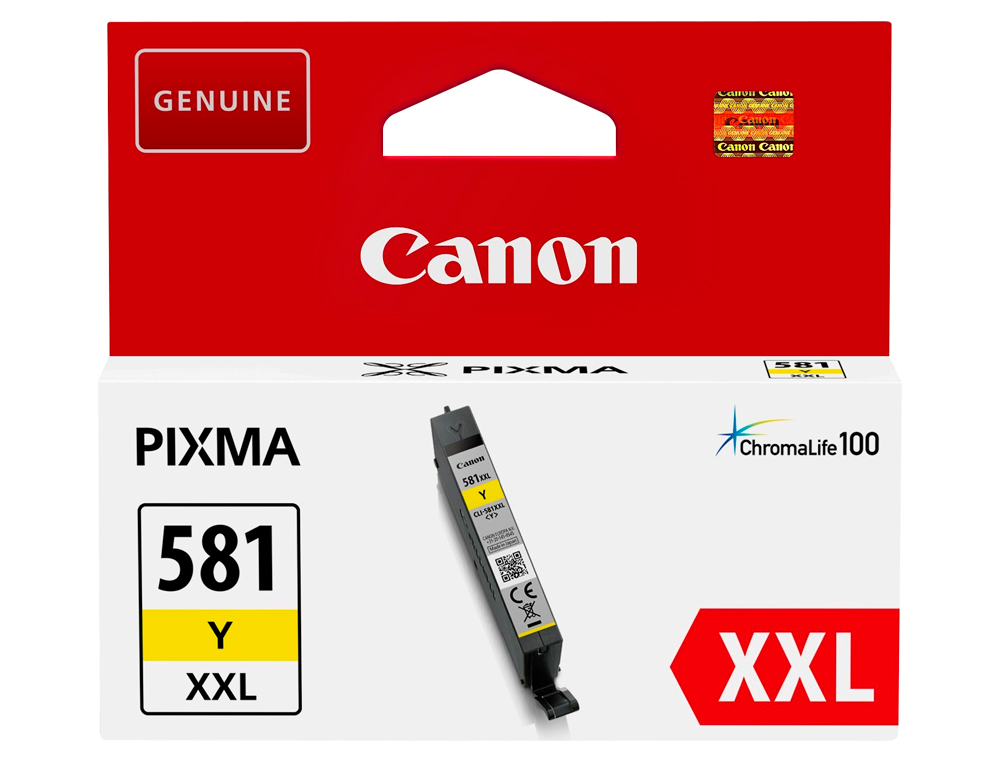CANON - Ink-jet 581 xxl ts9550 / ts705 amarillo 830 paginas (Ref. 1997C001)