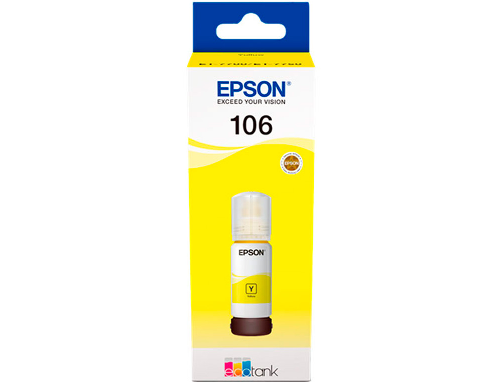 EPSON - Ink-jet 106 ecotank amarillo ink bottle et-7700 / et-7750 (Ref. C13T00R440)