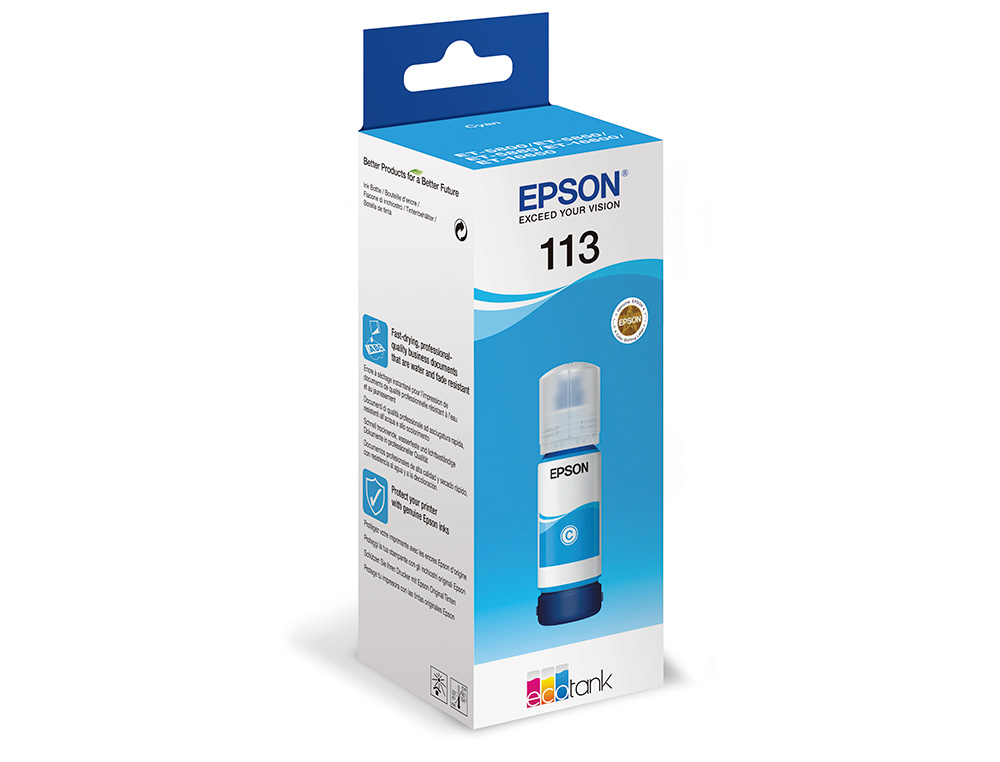 EPSON - Ink-jet ecotank 113 series cian (Ref. C13T06B240)