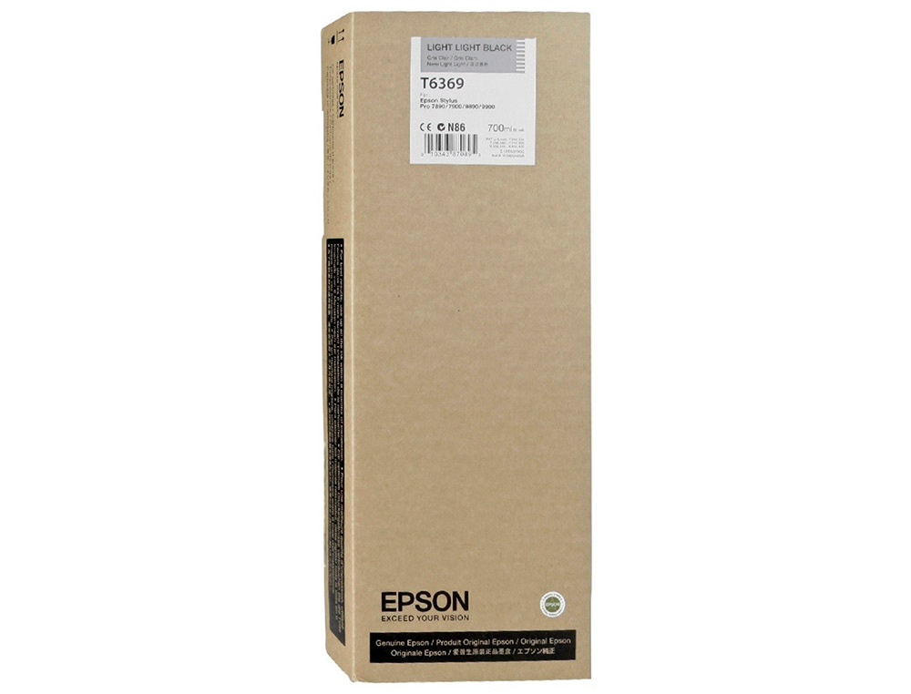 EPSON - Ink-jet gf stylus photo 7900/9900 gris claro alta capacidad (Ref. C13T636900)