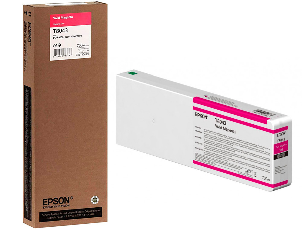 EPSON - Ink-jet gf surecolor serie sc-p vivid magenta ultrachrome hdx/hd 700ml (Ref. C13T804300)