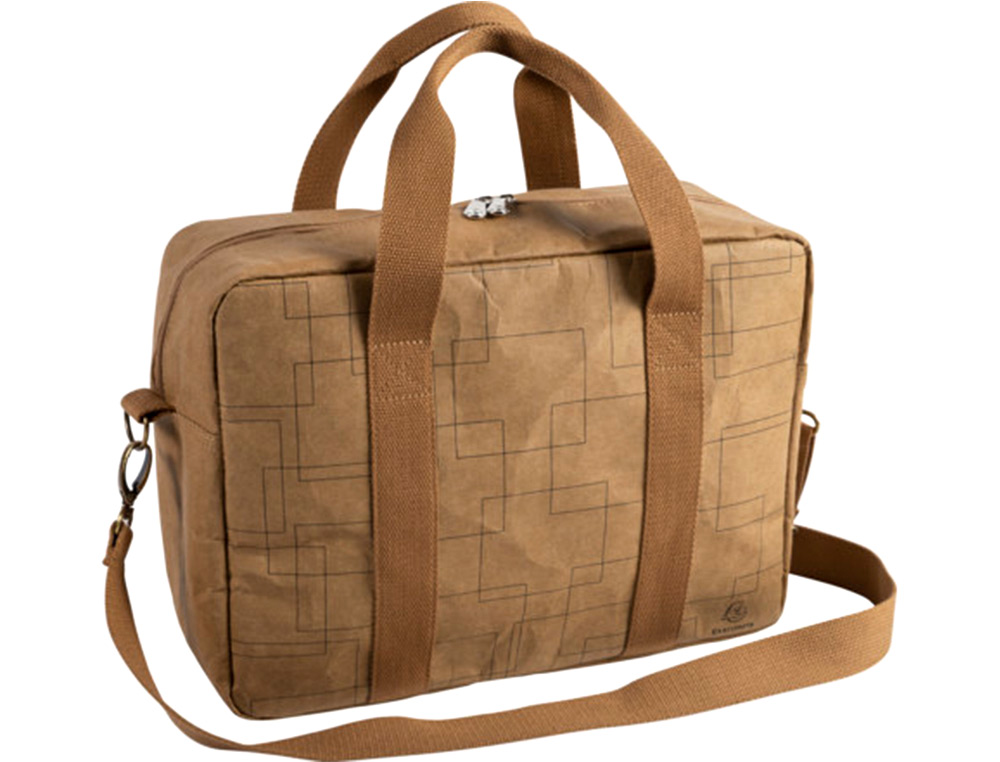 EXACOMPTA - Maletin para portatil eterneco 14\" cuero imitacion vegetal 325x90x420 mm (Ref. 17660E)