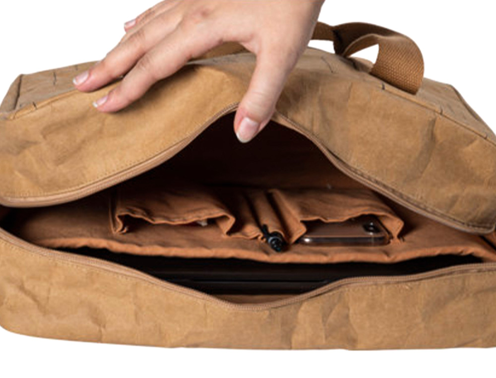 EXACOMPTA - Maletin para portatil eterneco 14\" cuero imitacion vegetal 325x90x420 mm (Ref. 17660E)