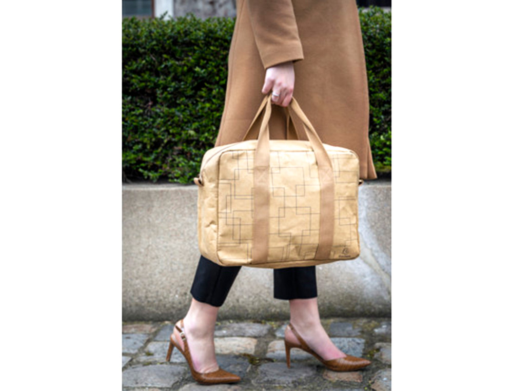 EXACOMPTA - Maletin para portatil eterneco 14\" cuero imitacion vegetal 325x90x420 mm (Ref. 17660E)