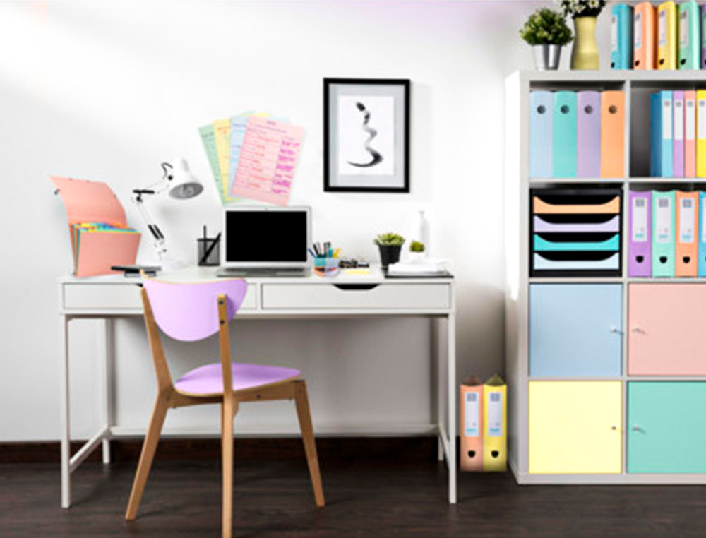 EXACOMPTA - Revistero aquarel mag-cube set de 4 unidades colores pastel 266x328x305 mm (Ref. 18296SETD)