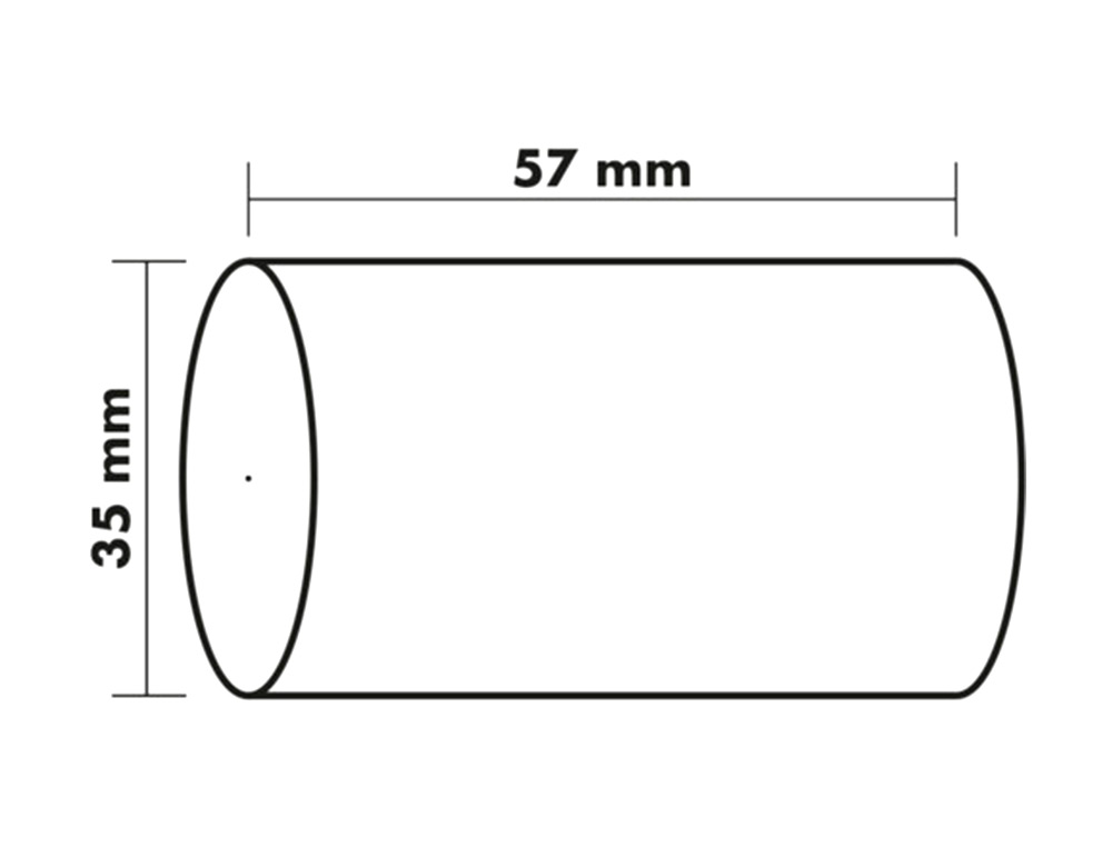 EXACOMPTA - Rollo sumadora safe contact termico 57 mm x 35 mm 44 g/m2 (Ref. 44809E)