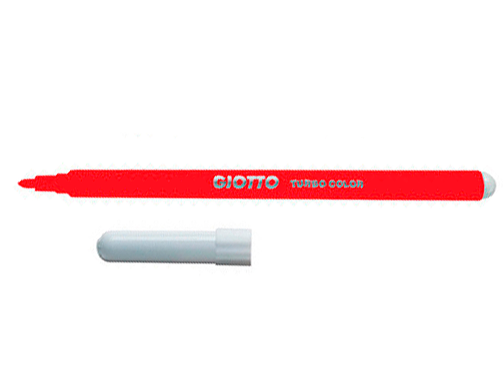 GIOTTO - Rotulador turbo color lavable con punta bloqueada unicolor rojo (Ref. 485011)
