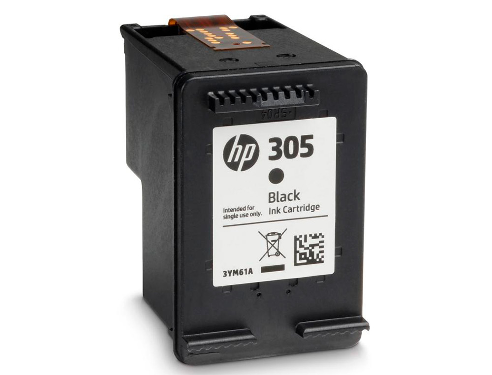 HP - Ink-jet 305 deskjet 1210 / 1212 / 1255 / 2732 / 2752 / 4155 / 4158 envy 6020 / 6052 /6055 / 6420 negro 120 (Ref. 3YM61AE)