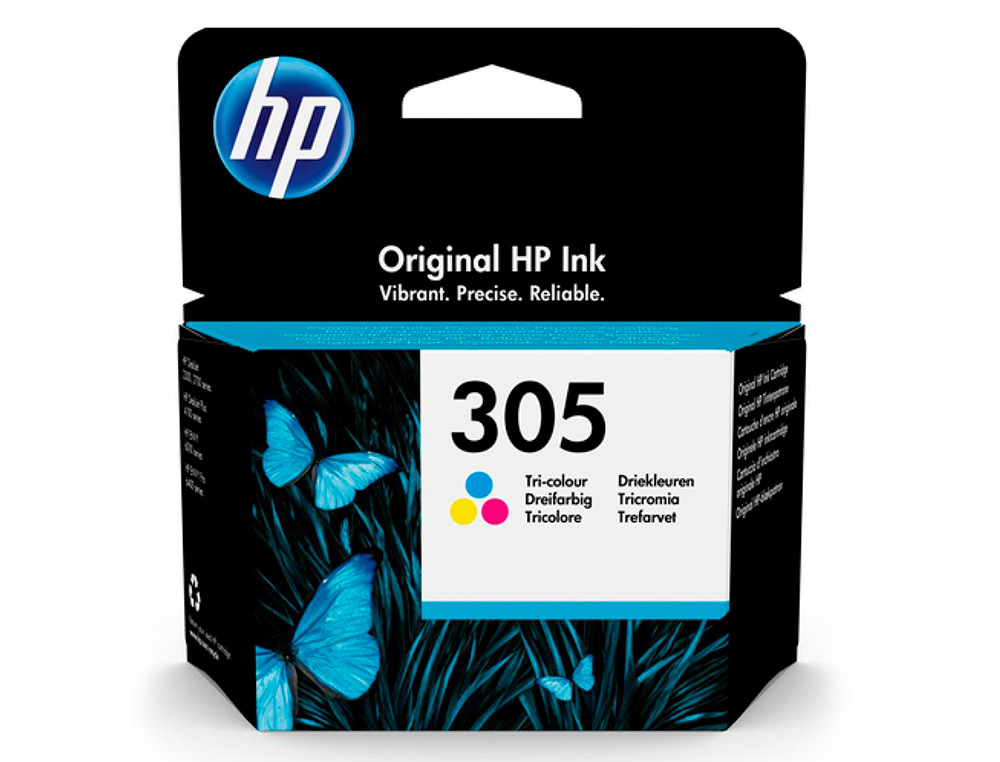 HP - Ink-jet 305 deskjet 1210 / 1212 / 1255 / 2732 / 2752 / 4155 / 4158 envy 6020 / 6052 /6055 / 6420 tricolor 100 (Ref. 3YM60AE)