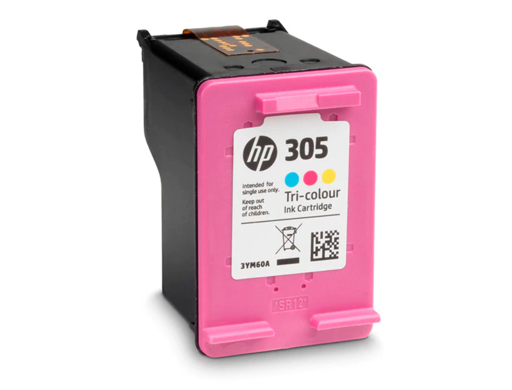 HP - Ink-jet 305 deskjet 1210 / 1212 / 1255 / 2732 / 2752 / 4155 / 4158 envy 6020 / 6052 /6055 / 6420 tricolor 100 (Ref. 3YM60AE)