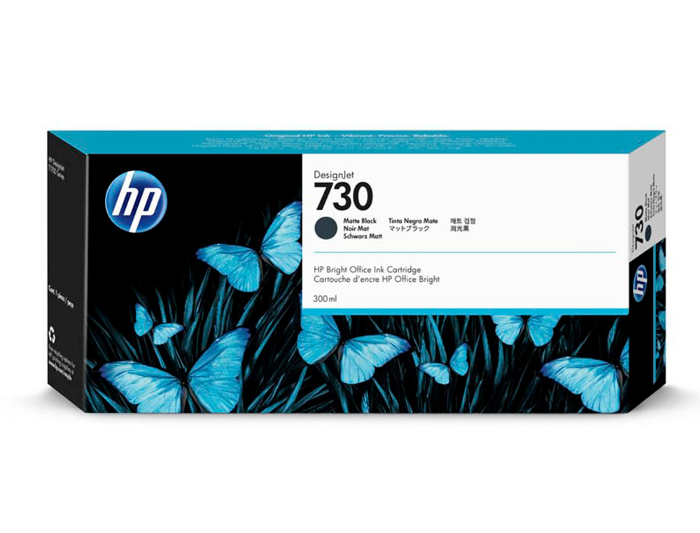 HP - Ink-jet n 730 300-ml matte negro/ dnj t1700/1000 paginas (Ref. P2V71A)