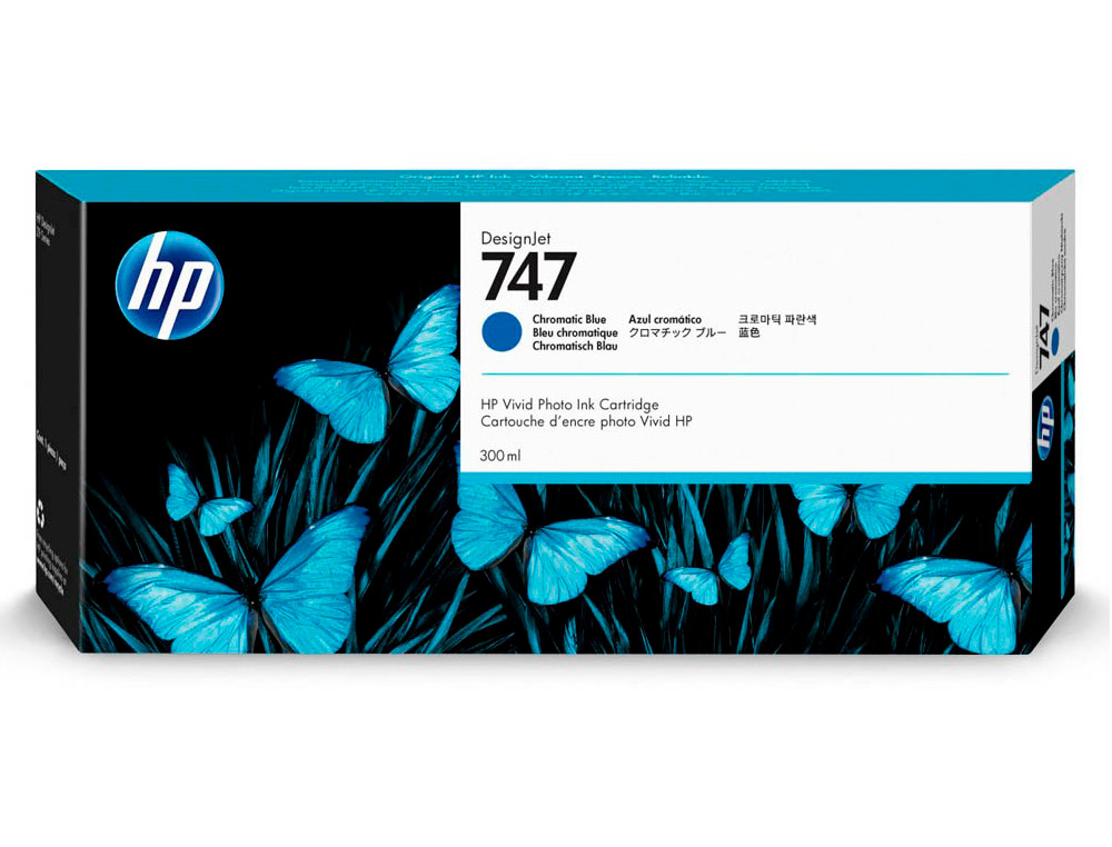 HP - Ink-jet n 747 300-ml chromatic azul /dnj z9/1000 paginas (Ref. P2V85A)