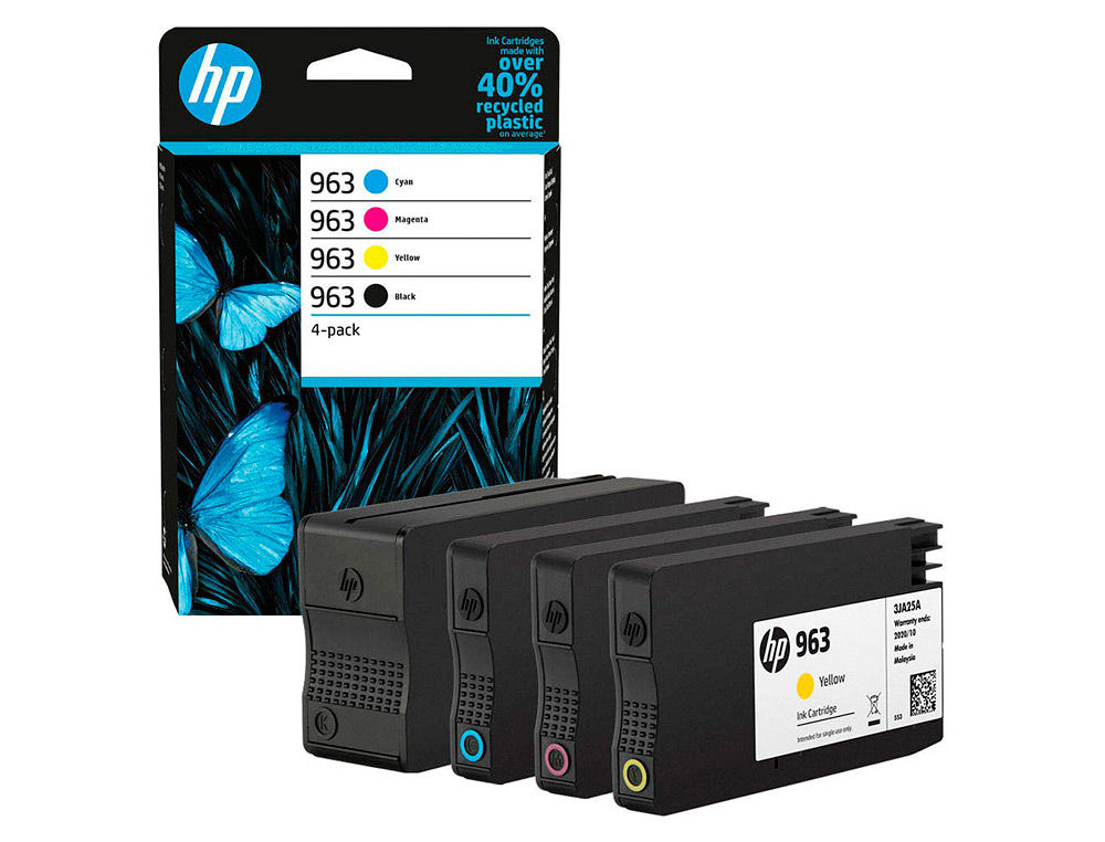 HP - Toner laser 963-6zc70ae multipack negro / cian / magenta / amarillo (Ref. 6ZC70AE)