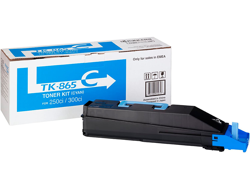 KYOCERA - Toner -mita copiadora cian taskalfa 200ci / 300ci tk865c 12.000 paginas (Ref. 1T02JZCEU0)