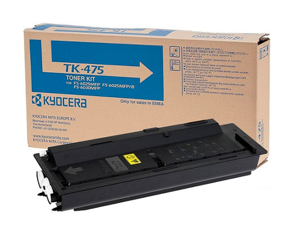 KYOCERA - Toner -mita laser negro tk475 15.000 paginas fs6025/6030mfp fs-6525/6530 (Ref. 1T02K30NL0)