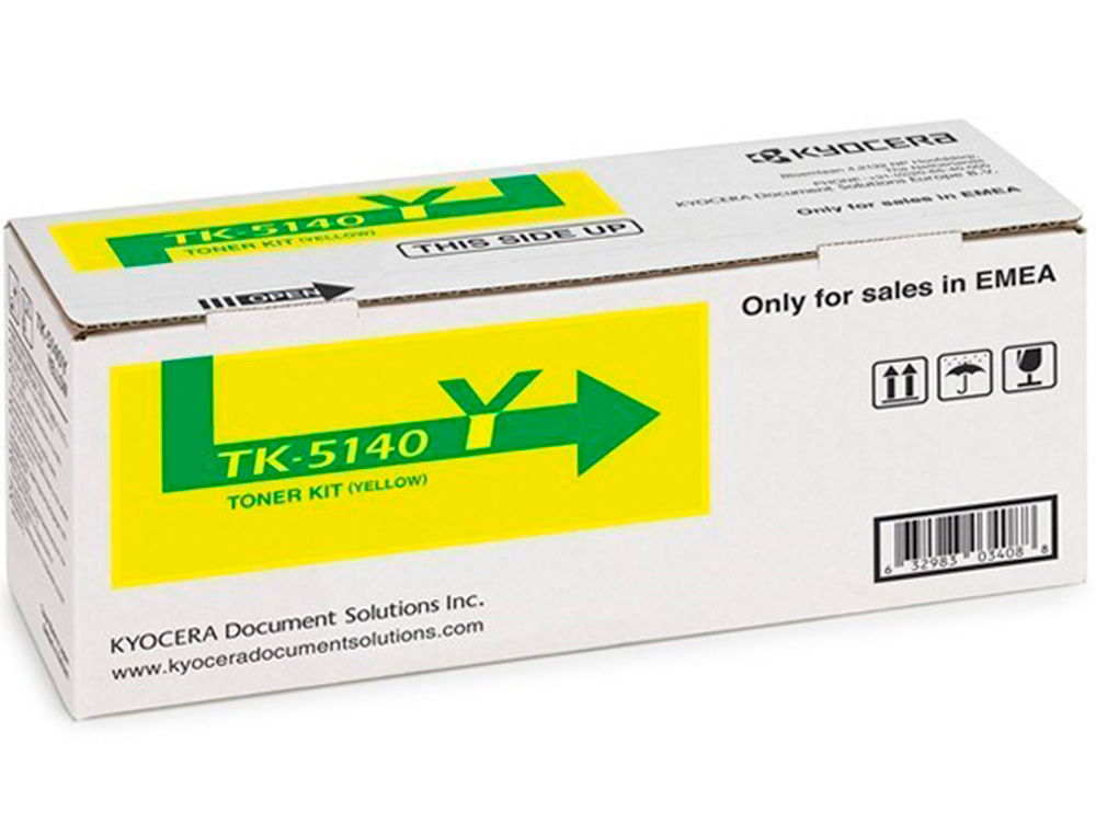 KYOCERA - Toner tk-5140y ecosys m6530cdn, m6530cdn/kl3, p6130cdn, p6130cdn/kl3 amarillo tk5140 (Ref. 1T02NRANL0)