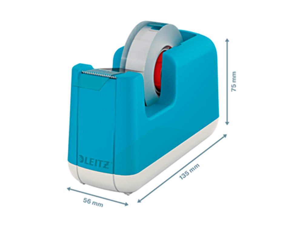 LEITZ - Portarrollo sobremesa cosy plastico para cintas 33 mt color azul (Ref. 53670061)