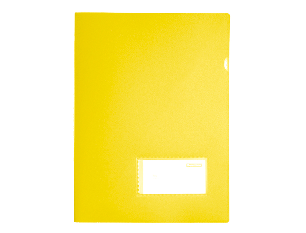 LIDERPAPEL - Carpeta dossier A4 u ero amarillo fluor opaco (Ref. BL25)
