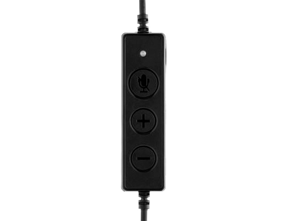 MEDIARANGE - Auricular biaural diadema con microfono cable 2 mt (Ref. MROS304)