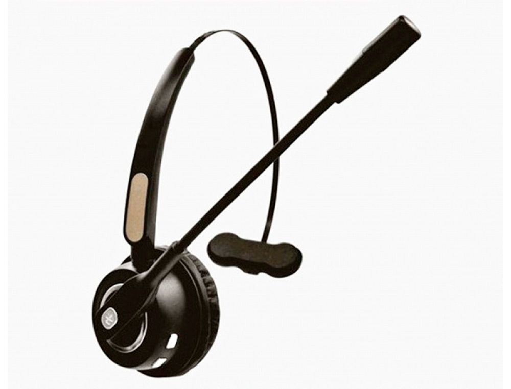 MEDIARANGE - Auricular monoaural diadema inalambrico bluetooth con microfono (Ref. MROS305)