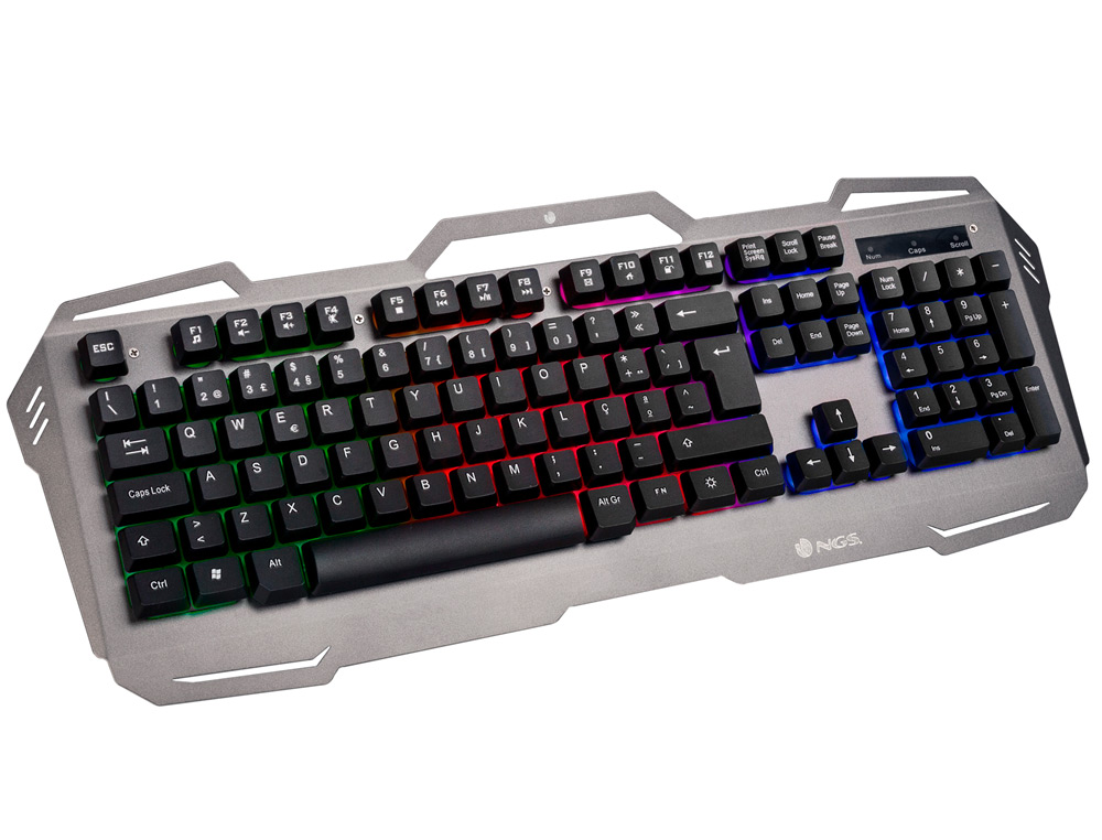 NGS - Set teclado y raton pack gaming gbx-1500 con auricular estereo y microfono iluminacion led usb (Ref. GBX-1500)