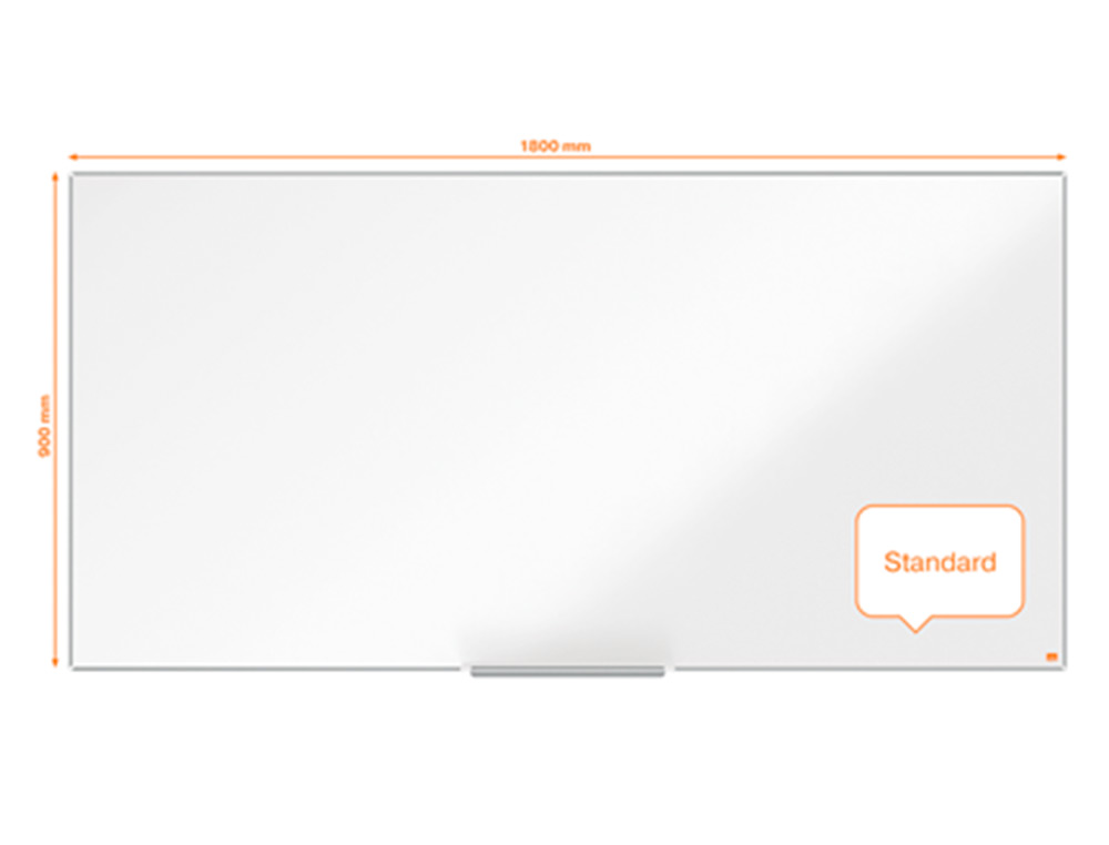 NOBO - Pizarra blanca ip pro acero vitrificado magnetico 1800x900 mm (Ref. 1915398)