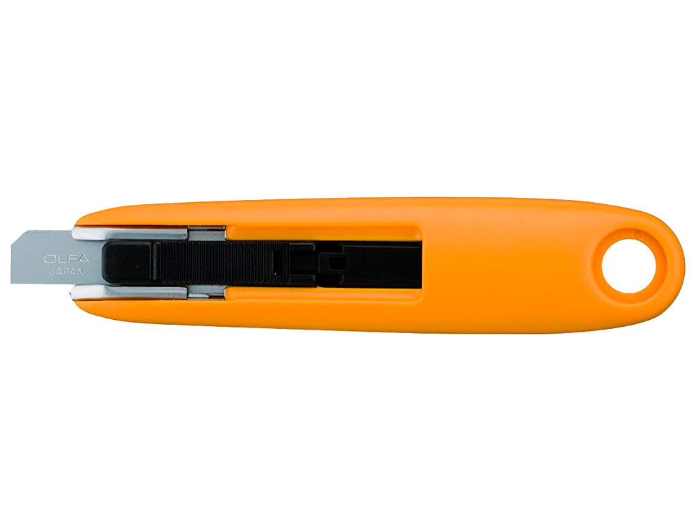 OLFA - Cuter mini plastico cuchilla ancha 12,5 mm retractil apto para zurdos (Ref. SK-7)