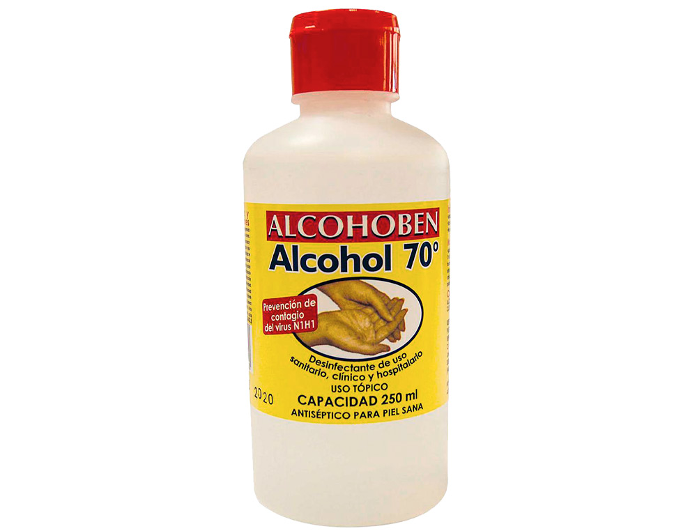 OTROS - Alcohol etilico alcohoben de 70º bote de 250 ml (Ref. 4)