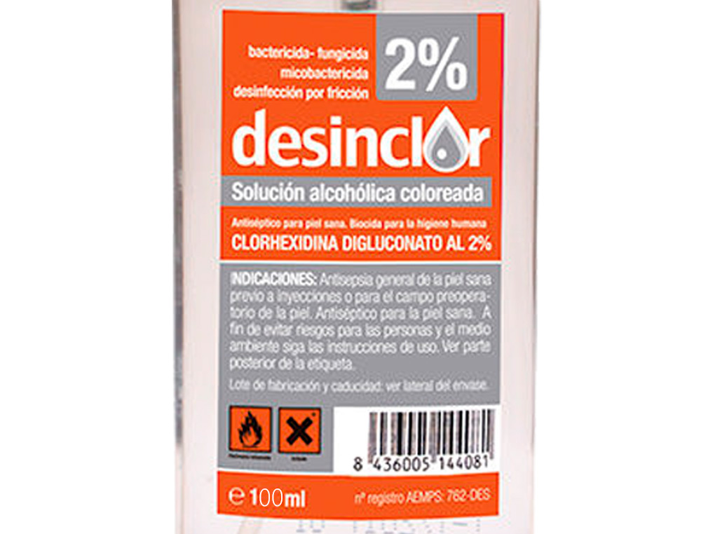 OTROS - Desinclor solucion 2% alcoholica bote de 100 ml (Ref. 2226IN)