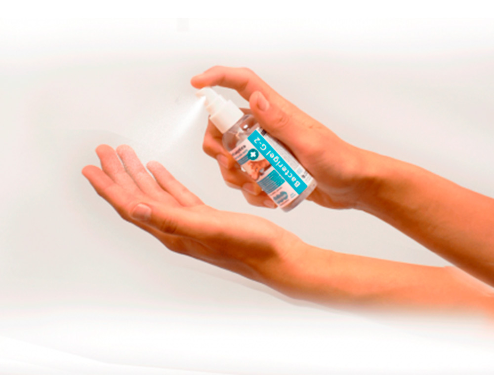 OTROS - Gel hidroalcoholico antiseptico bacterigel g2 para manos limpia desinfecta sin aclarado spray de 60 ml (Ref. 5071LM029580)