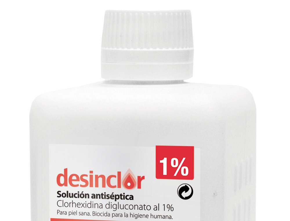 OTROS - Solucion antiseptica clorhexidina desinclor 1% bote de 500 ml (Ref. 25)