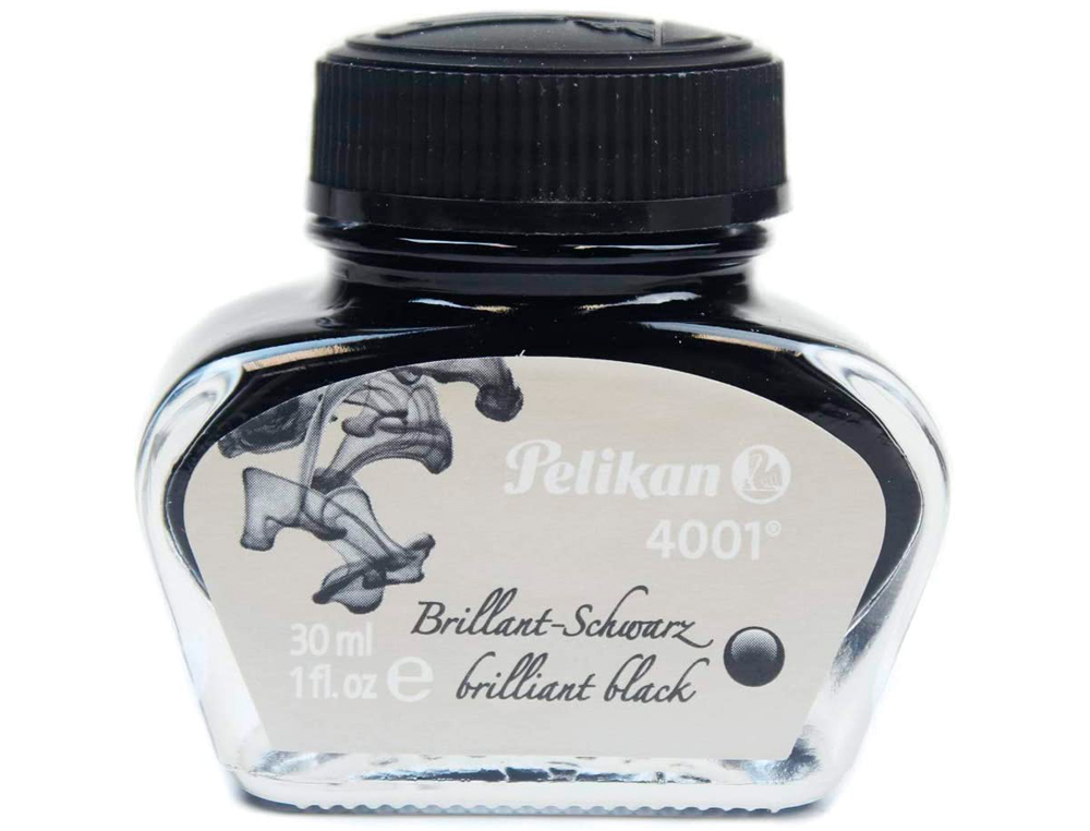 PELIKAN - Tinta estilografica 4001 negro brillante frasco 30 ml (Ref. 301051)