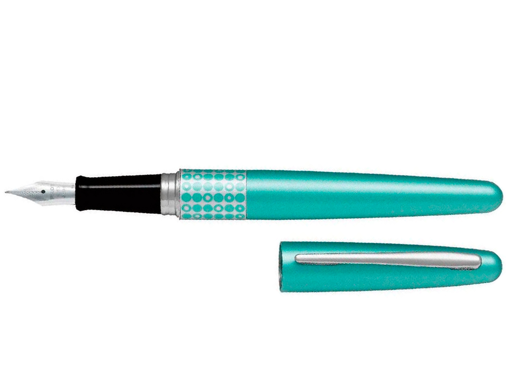 PILOT - Pluma urban mr retro pop turquesa con estuche y bolsa (Ref. NPURPT)