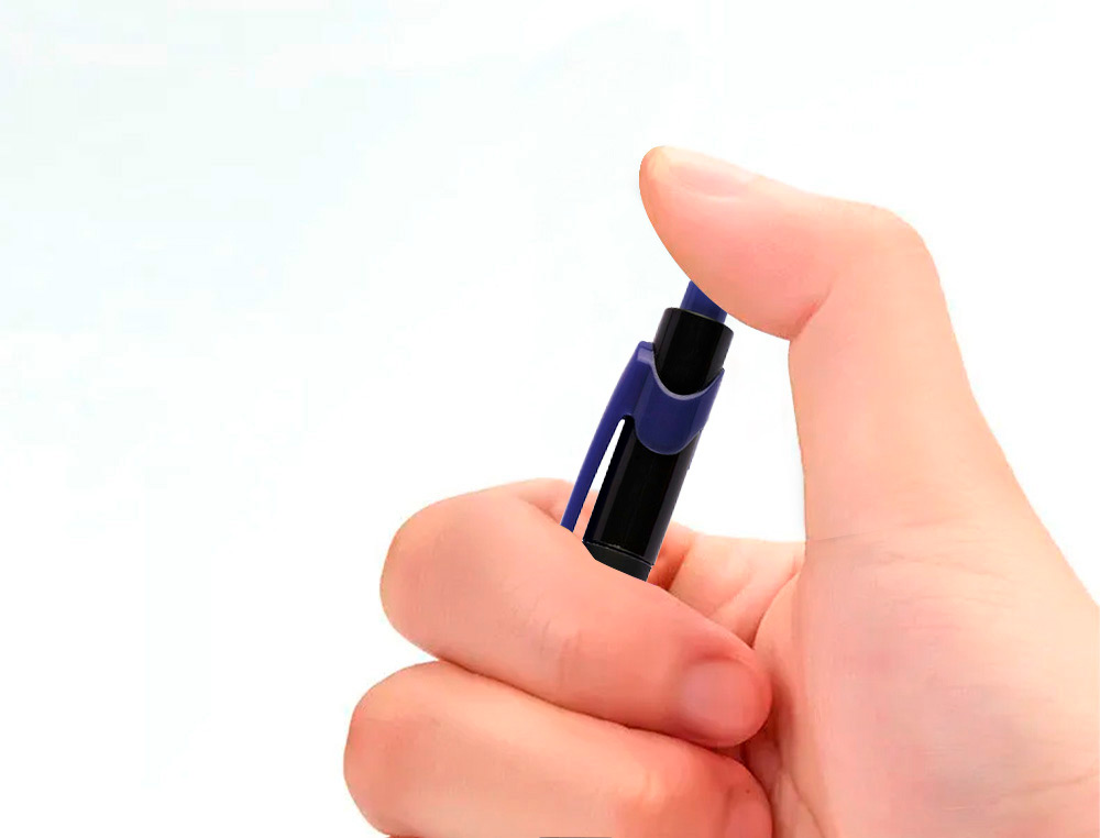 Q-CONNECT - Boligrafo retractil con grip 0,7 mm color azul (Ref. KF00673)