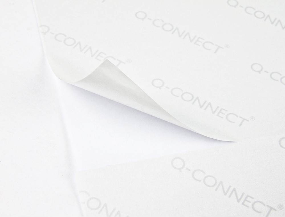 Q-CONNECT - Etiqueta adhesiva kf11207 tamaño 48,5x16,9 mm fotocopiadora laser ink-jet caja con 100 hojas din a4 (Ref. KF11207)