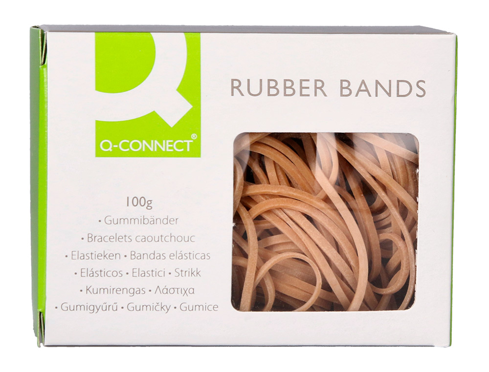 Q-CONNECT - Gomillas elasticas 100 gr 60x3 mm numero 31 (Ref. KF10589)