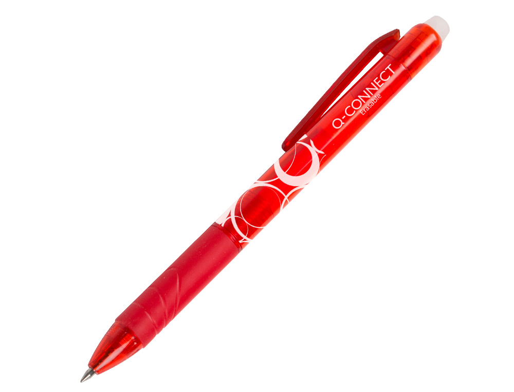 Q-CONNECT - Recambio boligrafo retractil kf11059 borrable rojo caja de 3 unidades (Ref. KF11059)