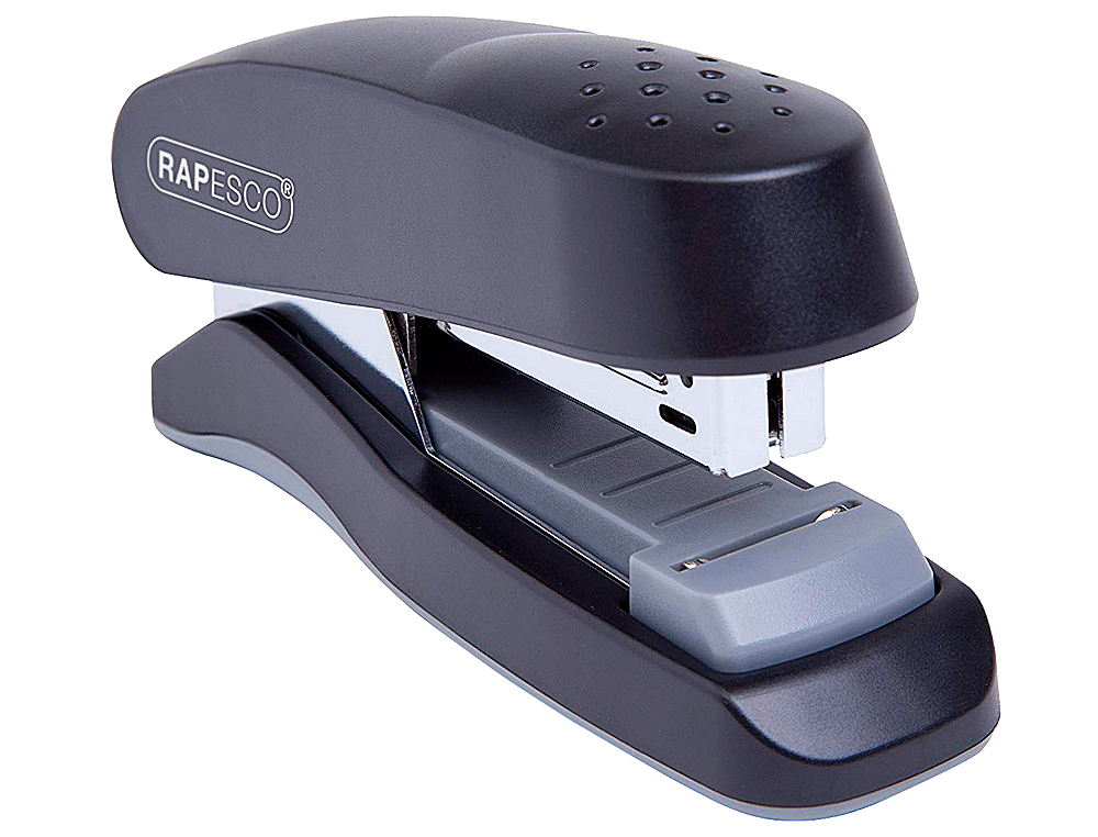 RAPESCO - Grapadora agarre plano capacidad 30 hojas usa grapas 24/6 y 26/6 color negro (Ref. 1064)