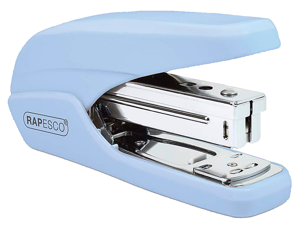 RAPESCO - Grapadora x5 mini capacidad 20 hojas usa grapas 24/6 y 26/6 color azul (Ref. 1338)