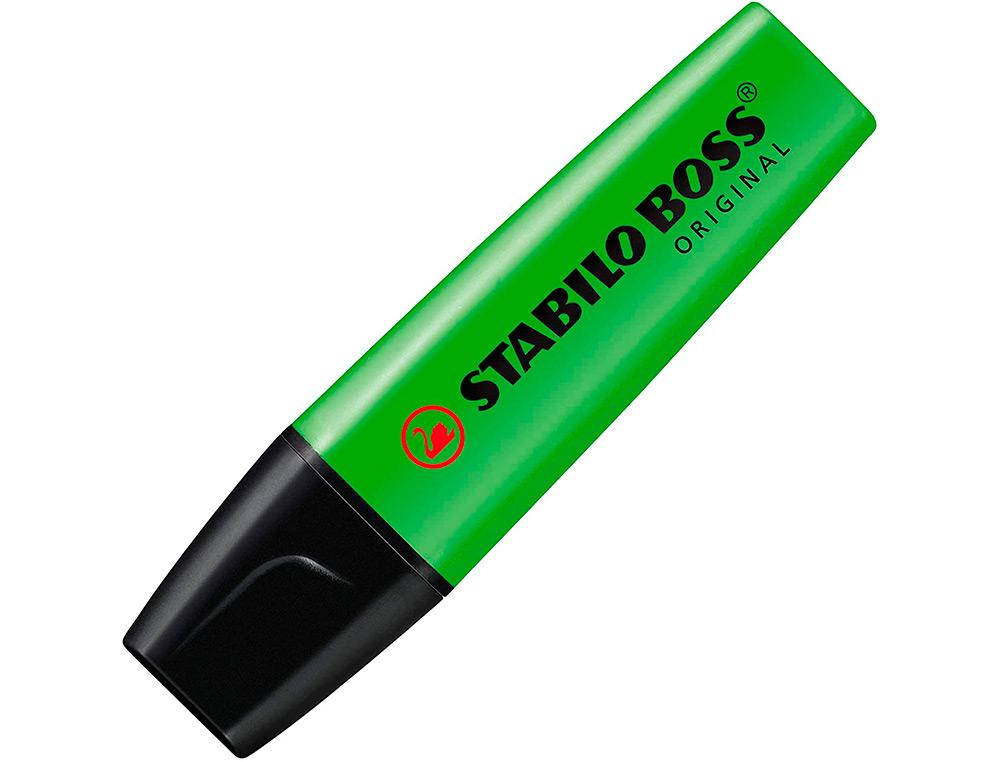 STABILO - Rotulador boss fluorescente 70 verde estuche de 4 unidades (Ref. 70/4-33)