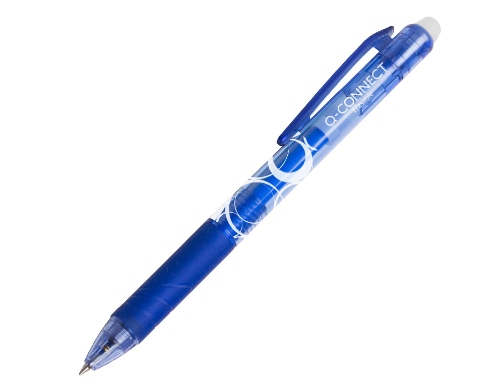 Q-CONNECT - BOLIGRAFO RETRACTIL BORRABLE 0,7 MM COLOR AZUL